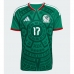 Mexico Orbelin Pineda #17 Thuis tenue WK 2026 Korte Mouw