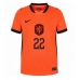 Nederland Denzel Dumfries #22 Thuis tenue WK 2026 Korte Mouw