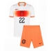 Nederland Denzel Dumfries #22 Uit tenue Kids WK 2026 Korte Mouw (+ Korte broeken)