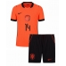 Nederland Tijjani Reijnders #14 Thuis tenue Kids WK 2026 Korte Mouw (+ Korte broeken)