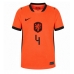 Nederland Virgil van Dijk #4 Thuis tenue Dames WK 2026 Korte Mouw