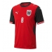 Oostenrijk David Alaba #8 Thuis tenue Kids WK 2026 Korte Mouw (+ Korte broeken)