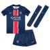 Paris Saint-Germain Joao Neves #87 Thuis tenue Kids 2024-25 Korte Mouw (+ Korte broeken)