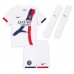 Paris Saint-Germain Khvicha Kvaratskhelia #7 Uit tenue Kids 2025-26 Korte Mouw (+ Korte broeken)