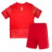 Polen Uit tenue Kids EK 2024 Korte Mouw (+ Korte broeken)