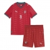 Portugal Bruno Fernandes #8 Thuis tenue Kids WK 2026 Korte Mouw (+ Korte broeken)