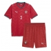 Portugal Ruben Dias #3 Thuis tenue Kids WK 2026 Korte Mouw (+ Korte broeken)