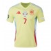 Spanje Alvaro Morata #7 Uit tenue EK 2024 Korte Mouw