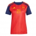 Spanje Mikel Oyarzabal #21 Thuis tenue Dames WK 2026 Korte Mouw
