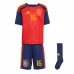 Spanje Rodri Hernandez #16 Thuis tenue Kids WK 2026 Korte Mouw (+ Korte broeken)