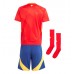 Spanje Thuis tenue Kids EK 2024 Korte Mouw (+ Korte broeken)