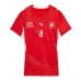 Zwitserland Remo Freuler #8 Thuis tenue Dames WK 2026 Korte Mouw